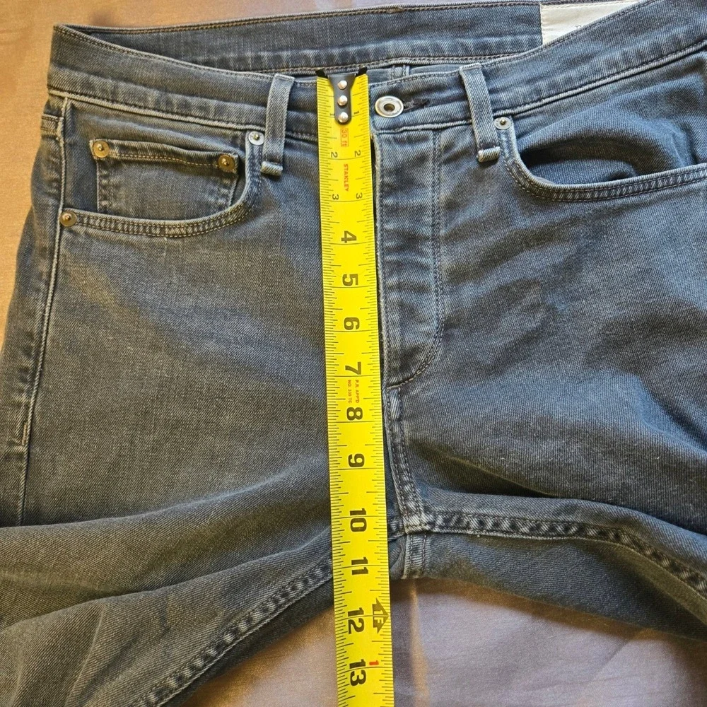 Rag & Bone Mens Extra Slim Fit 1 Jeans Minna Faded Black‎ M1224K610MIN Size 31